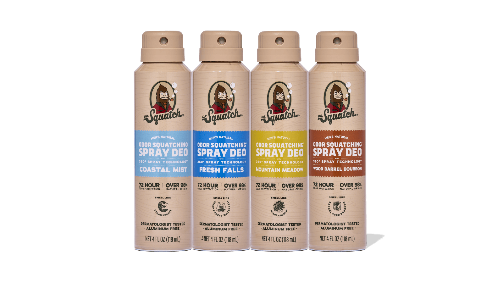 Spray Deodorant 4-Pack Custom Bundle