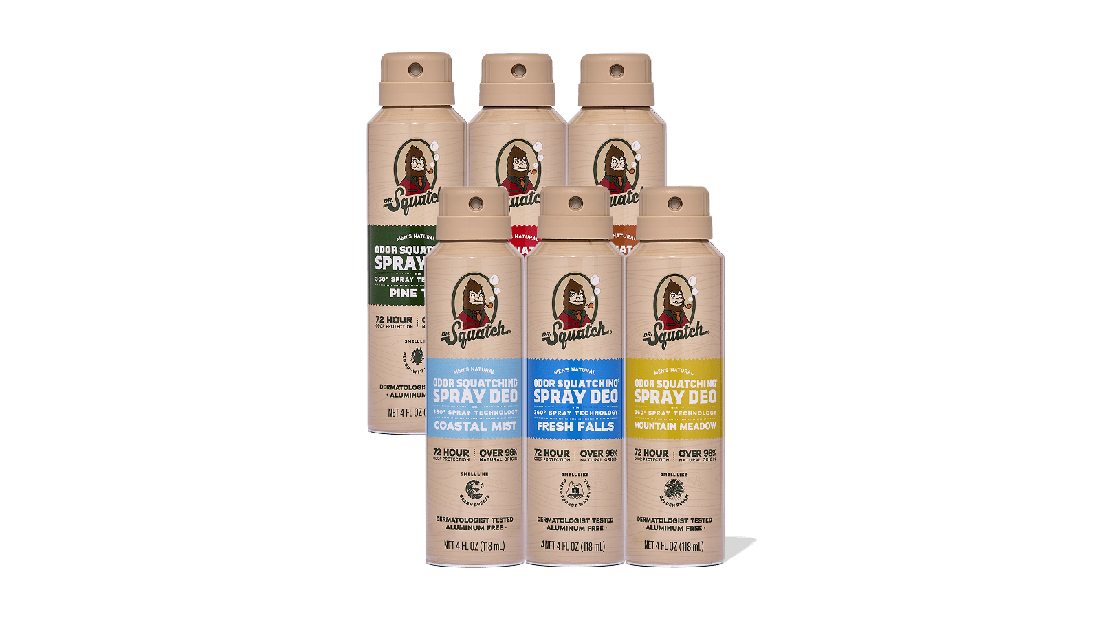 Spray Deodorant 6-Pack Custom Bundle
