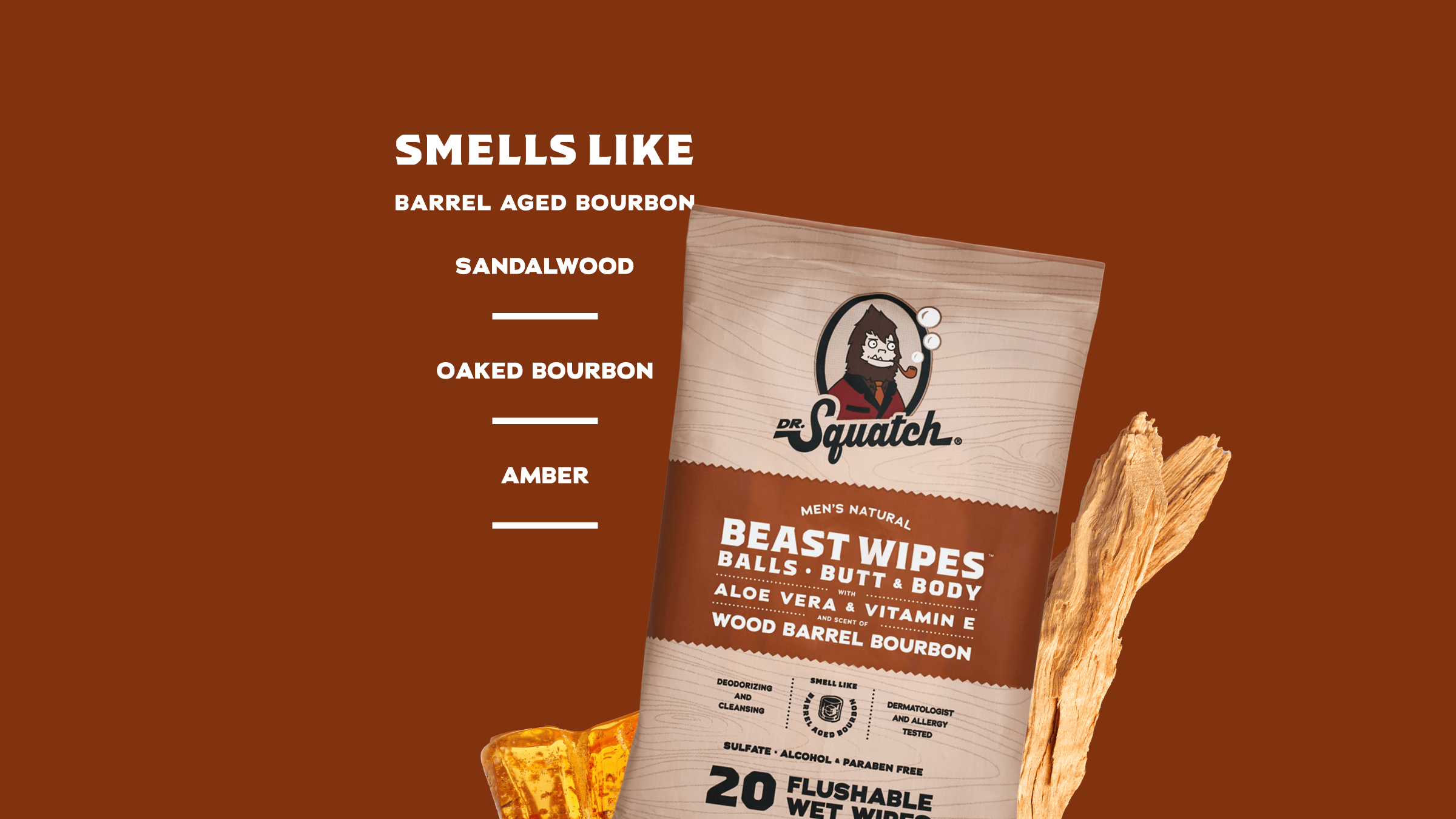 Wood Barrel Bourbon Wipes - Image 3