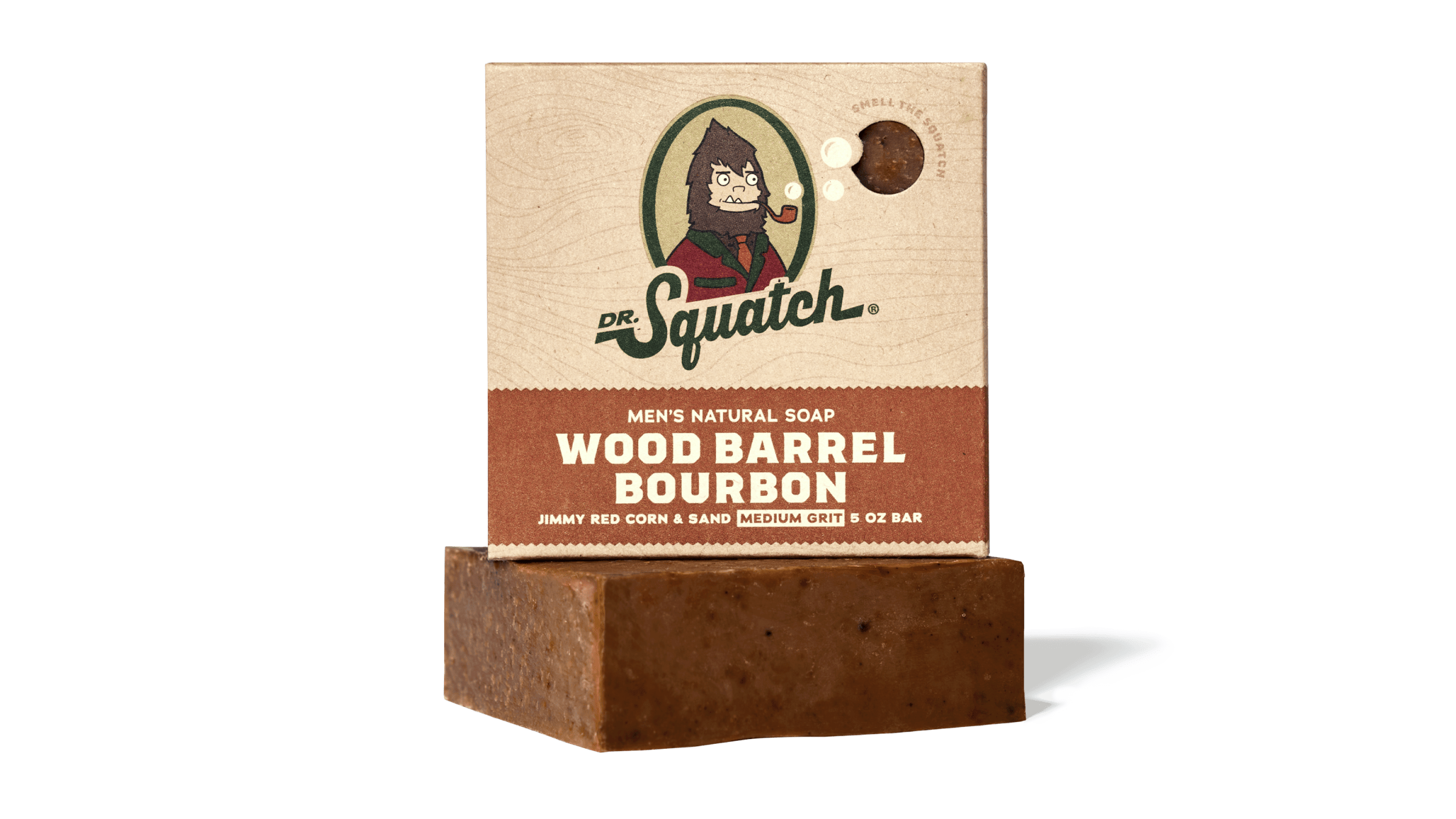 Wood Barrel Bourbon Bar Soap