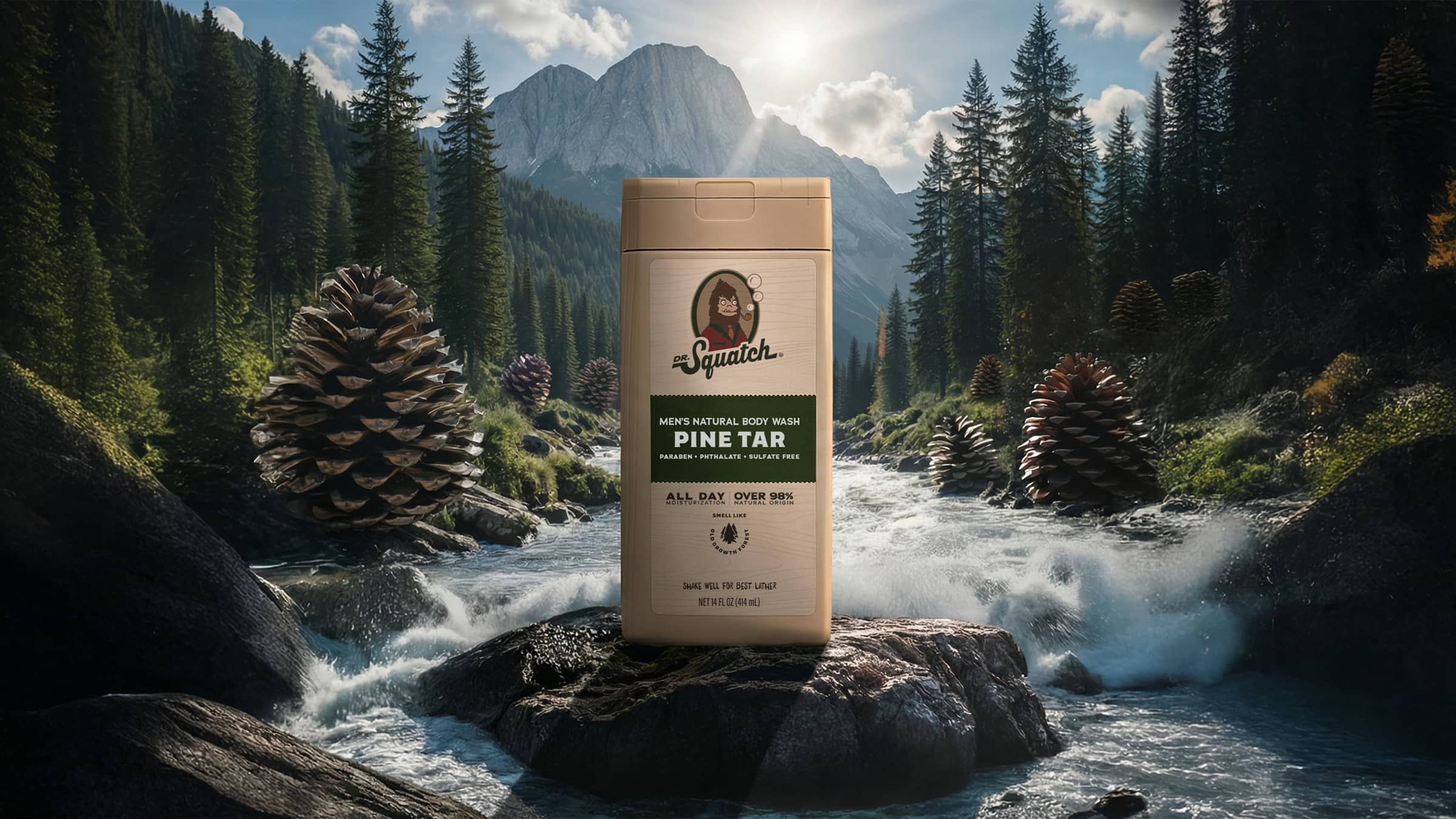 Pine Tar Exfoliating Body Wash - Image 2